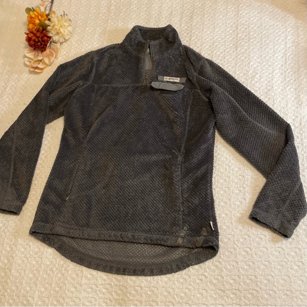 Magellan Outdoors Charcoal Fleece Quarter-Zip